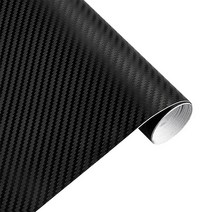 30Cm X 127Cm 3D 탄소 섬유 비닐 자동 랩 시트 롤 필름 자동차 스티커 Cccam polen 스타일링 액세서리, 01 Black