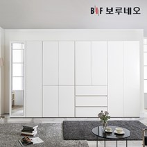 보루네오 터치 옷장 여닫이 키큰장 원룸 가구 간이 1인 미니 작은방 학생 슬림 장 싱글 장롱 장농 세트 농, 2. 400거울장, 그레이
