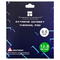 Thermalright 방열 패드 12.8 W/mK 120x120x0.5mm 비전도성 내열성 익스트림 오디세이 실리콘 PC 노트북 방열판/GPU/CPU/LED/SSD/PS4, 0.5mm