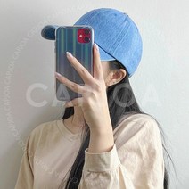 데님 청 워싱 사계절 남녀공용 볼캡 모자