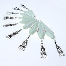 NSB 야광봉돌 직결채비 문어봉돌 쭈꾸미채비 납작추 다이아몬드추, NSB 야광봉돌 직결채비 8호(4개입)