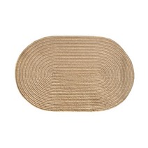 여름 라탄 왕골 사이잘룩 수초 주트 원형 시원한 러그 매트50x75cm 간단한 수제 100 황마 현관 천연 카펫 바닥 미끄럼 방지 친환경