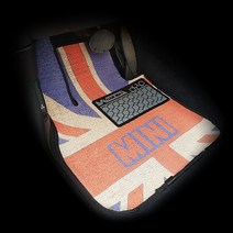 아이칸 BMW MINI 전용 미니 디자인 카매트 자동차 전차종, 브라운, MINI 미니쿠퍼 2세대 3도어 (발판패드_유)