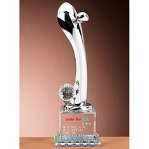1300K 금속 트로피 F1064 골프 언더파 이븐파 트로피 싱글패, 단품