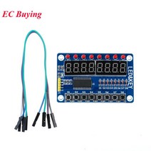 MAX7219 TM1638 Arduino 3.3V 5V 도트 매트릭스 마이크로 컨트롤러 드라이버 보드 용 4 8 비트 디지털 튜브 LED 디스플레이 제어 모듈, [02] 8 Bit