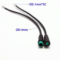 배달전기자전거 2Pcs M8 2 3 4 5 6 핀 전기 자전거 플러그 커넥터 배선 라인 스쿠터 브레이크 케이블 Pluge, 02 Male, 02 3Pin