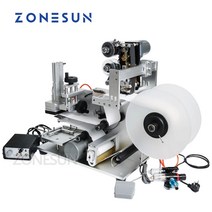 라벨기 시약 머신 병 라벨 가성비 앰플 자동 산업용 ZONESUN 플랫 라벨링 기계 LT-60D 반 상자 책 판지 캡 디스펜서 어플리케이터 날짜 코더, [01] LT-60D, [02] 110V