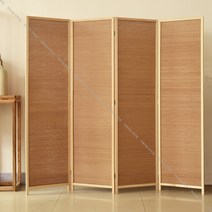 대나무 라탄 파티션 인테리어 우드 셀프 가벽 만들기 이동식 칸막이 가림막 촬영 배경 벽, 1.5mX0.4m/3짝