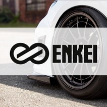 ENKEI 엔케이휠 스티커 데칼, 60x15mm, 빨강