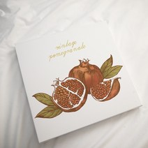 풍수 인테리어 석류 그림 다산 임신 예비맘 산모물 임산부 태교선물 캔버스액자, 13. 빈티지 석류3