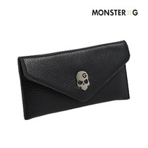 몬스터지 이태리 천연가죽 골프 데일리 지갑 블랙 MA21PB-40, 단품