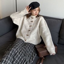가디건 자켓 JACKET 재킷 여성 코디 코튼 빅사이즈 원피스위에입는 검정 5xl 120 니트 쟈켓 잠바