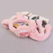 마이멜로디 움직이는 유아동 귀마개 여아 휴대가 간편한 접이식 털귀마개 방한 귀덮개 캐릭터 굿즈