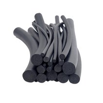 고밀도 블랙 폼 고무 스트립 개스킷 EPDM O 유형 원형 씰링 스트립 방음 방진 발포 씰링 스폰지, 직경 8mm 3m