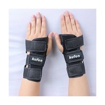 스케이트 보드 보호 장비 세트 무릎 팔꿈치 패드 롱 보드 성인 자전거 인라인 롤러 야외 스포츠, 2pcshand guard black_XL(78-105