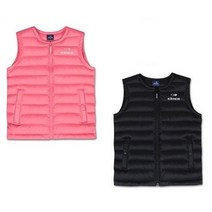 아이더 라운드넥 형태로 헤비아우터의 이너로 이너/자켓 위의 아우터로도 활용도 높음 키즈 라운드 경량다운베스트 JUA20601