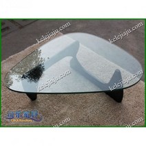 이사무노구치 테이블 CL901 삼각형 커피 테이블블랙 강화 유리 Isamu Noguchi, 맞춤형 크기 S 12mm 투명 유리