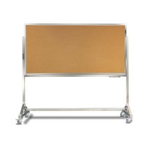 이동식 코르크 보드 게시판 미술 환경판 교실, 120x350cm