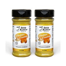 Seed Ranch 우마미 시즈닝 솔트 포르치니 버섯 영양 효모 훈제 파프리카 다시마 잎 글루텐 프리 견과류 유제품 저탄수화물 홀 30 팔레오 케토 코셔, 체다 갈망_4온스(2팩)