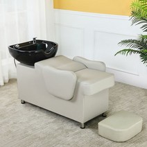 미용실 샴푸 의자 이발소 침대 고급 살롱 샴푸대 체어 바버샵 헤드스파 머리감는의자 세면대, H