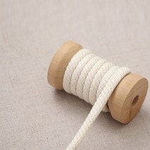 소잉데일리_둥근 스트링 끈 고무줄 면 폴리 후드 점퍼 바지 등 길이조절, 08. 둥근 스트링끈 3000, 1) 내추럴 86489