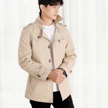 봄가을 남성외투 트랜치코트 하프 자켓 대학생 출퇴근 고등학생 남편 편안한핏 활동성