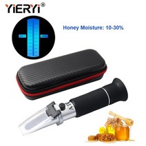 굴절계 Yieryi휴대용 1030 꿀 당도 설탕 농도 ATC 수분 측정기 양봉 테스터, Leather case
