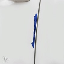 [가오] 더뉴 코나 도어가드 문콕 자동차 외관 흠집 방지 예방 레터링 에폭시 몰딩 장식, 블랙카본(4P)