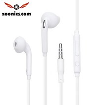 주닉스 ZNS-S6 인 이어 헤드폰 3.5MM 이어폰, 블랙, ZNS-S6 3.5MM 이어폰