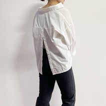 너랑나우리 루즈핏 셔츠 뒷트임 블라우스 2color