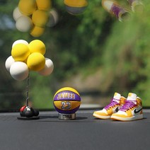 차량용 피규어 인테리어 농구공 방향제 대시보드 장식품 소품 세트 캐릭터 장식, E