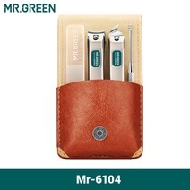 손톱깍이세트 손톱깍기 손톱관리 정리도구 MR.GREEN-휴대용 매니큐어 세트 페디큐어 키트 스테인레스 스틸, 03 Mr-6104