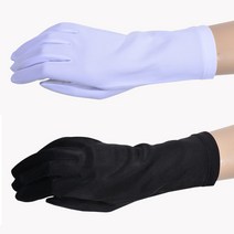 무지 찔레꽃 장갑 혼주 할머니 운전용 장목 예식용 롱 긴목 겨울 운전 웨딩 신부 얇은 골프 레저 선물 자외선차단 워머 흰색 검정 10매 세트, 사이즈/색상, FREE-화이트(10매)