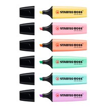 STABILO 보스 파스텔형광펜, 색상, 밀키옐로우(518093)