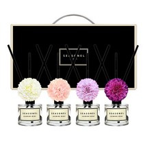 시즈넬 사계절 선물세트 디퓨저 50ml x 4p 메리골드 믹스꽃, 자스민 민트향