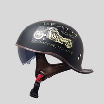 오토바이 헬멧 남 여름 할리 하프 헬멧 전동차 기관차 바가지 헬멧 비보뉴 P968C519, XL, 블랙