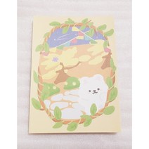 (비몽사몽문구점) 모찌 숲속 대떡메모지