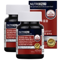 뉴트리온리 프리미엄 혈당 건강 바나바잎추출물 플러스, 2개, 60정, 60정