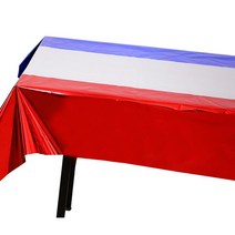 10인용식탁 식탁 다이닝 원목 1인용 식당 카페 라운드 테이블 식탁보 테이블 커버 웨딩 장식 생일 독신 파, 25 Red White Blue