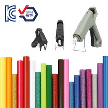 컬러 글루건심 핫멜트 글루건 스틱, 01. 펄(반짝이) 7mm, 펄 레드, 1개