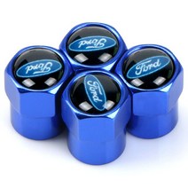 휠 허브 캡 다채로운 4 피스 금속 휠 타이어 밸브 캡 스템 케이스 포드 포커스 2 3 에코 스포츠 에스코트, 05 small blue