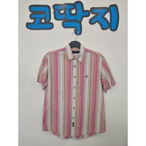 남088/ 빈폴스포츠정품 중고 춘하 면 반팔 체크 남방 셔츠 코딱지구제