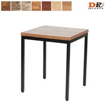 도리퍼니처 30각 블랙 600 테이블 (7가지 상판) / 식당 가게 카페 커피숍 식탁 조립식, 아카시아