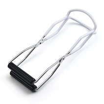 메이슨 항아리와 통조림 항아리 기중 장치 집게 열 저항 방지 클립 유리 병 잼 만들기 세트, [02] lifter-white