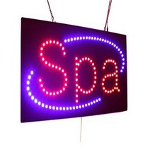 Spa Sign TOPKING Signage LED Neon Open Store Window Shop Business Display Grand Opening Gift, 1