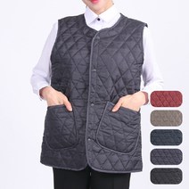 겨울 방한 누빔 단추형 경량 조끼 앞치마 MV03, MV03 다크그레이L, 1개