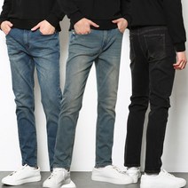 남자청바지 빅사이즈 S~4XL 사계절 3컬러 슬림 워싱 스판데님