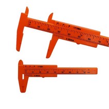 측량 80mm 미니 플라스틱 슬라이딩 버니어 캘측량 스 게이지 마이크로 미터 보석 측정 골동품 작은 물건 도, 01 red
