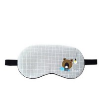 런웨이브 체크애니멀 팩 겸용 수면안대 베어, 10개