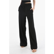 Ann Demeulemeester WOOL-BLEND BONNE SLOUCHY PANTS IN PINSTRIPE MOTIF 2201WTR01168099